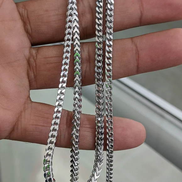 925 Sterling silver Franco chain